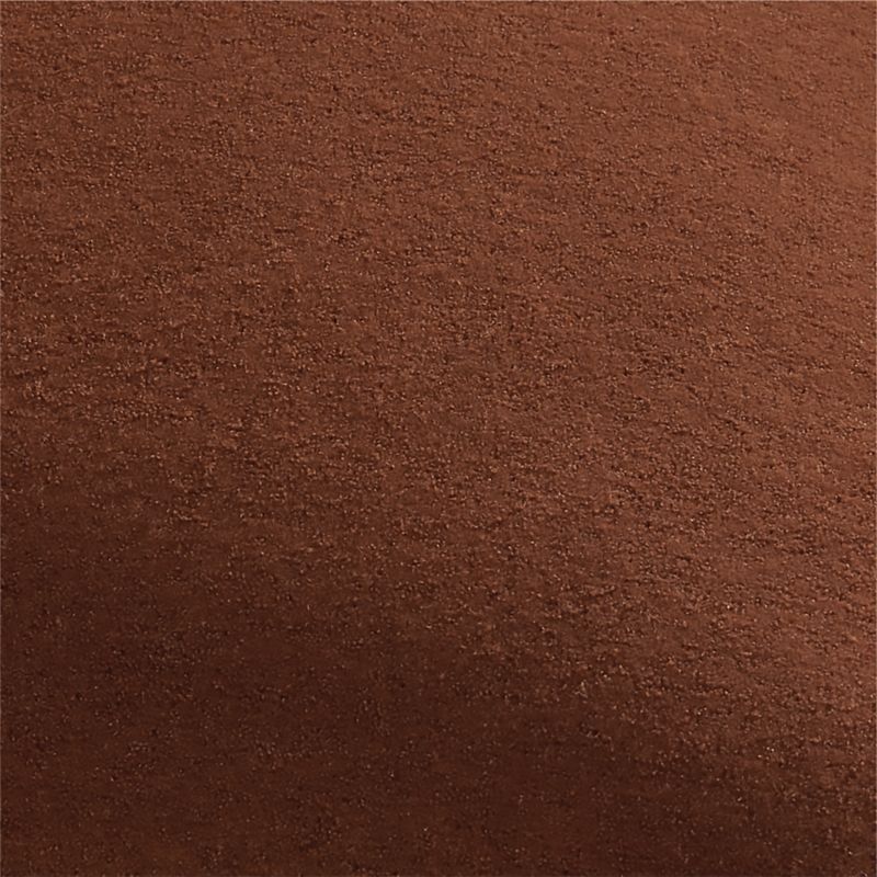 Almond Brown 20'' Faux Mohair Pillow Cover