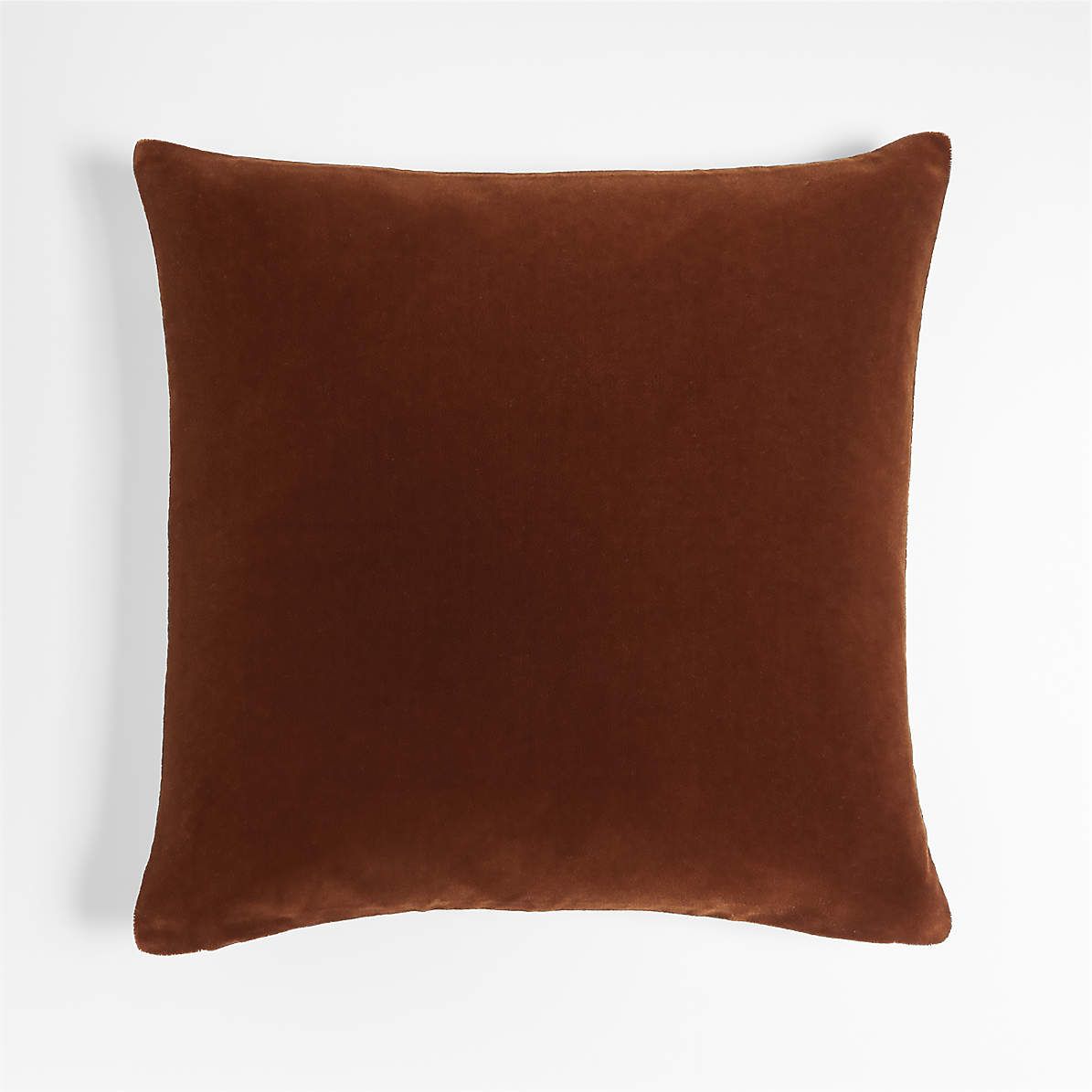 Almond Brown 20'' Faux Mohair Pillow Cover + Reviews | Crate