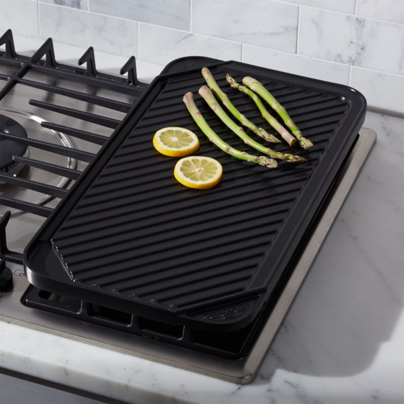 All American Double Burner Reversible Grill/Griddle with Ceramic Coating