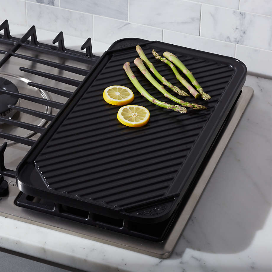 Reversible Ceramic Double Griddle + Reviews | Crate & Barrel