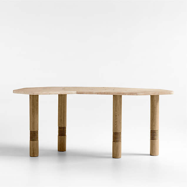 Oasis Oval Wood Console Table + Reviews | Crate & Barrel