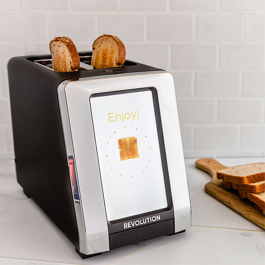 Revolution InstaGLO® R180B Toaster, in Black/Chrome + Revolution Toastie  Press (BUNDLE) – Perfect Toast, Grilled Cheeses, Quesadillas, and Paninis  in