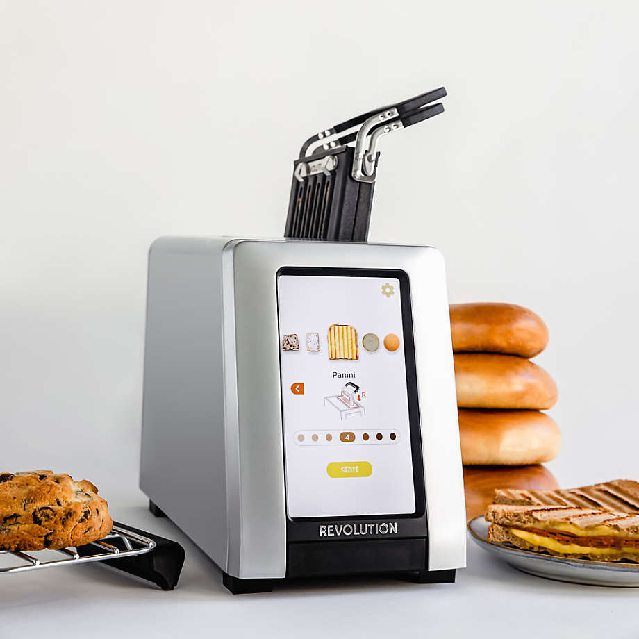 Revolution InstaGLO R270 White 2-Slice Smart Toaster | Crate & Barrel