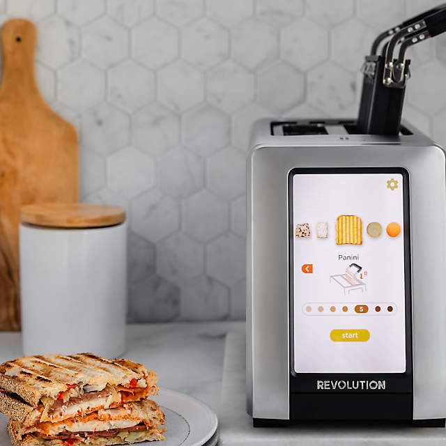 Revolution InstaGLO R270 White 2-Slice Smart Toaster | Crate & Barrel