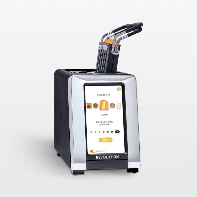 Revolution InstaGLO® R180 Matte Black 2-Slice Smart Toaster with Bonus Toastie Press