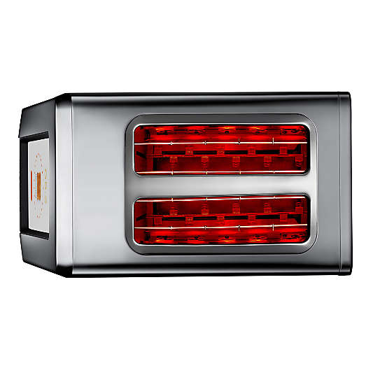 Revolution InstaGLO® R270 Brushed Platinum 2-Slice Smart Toaster with Toastie Press