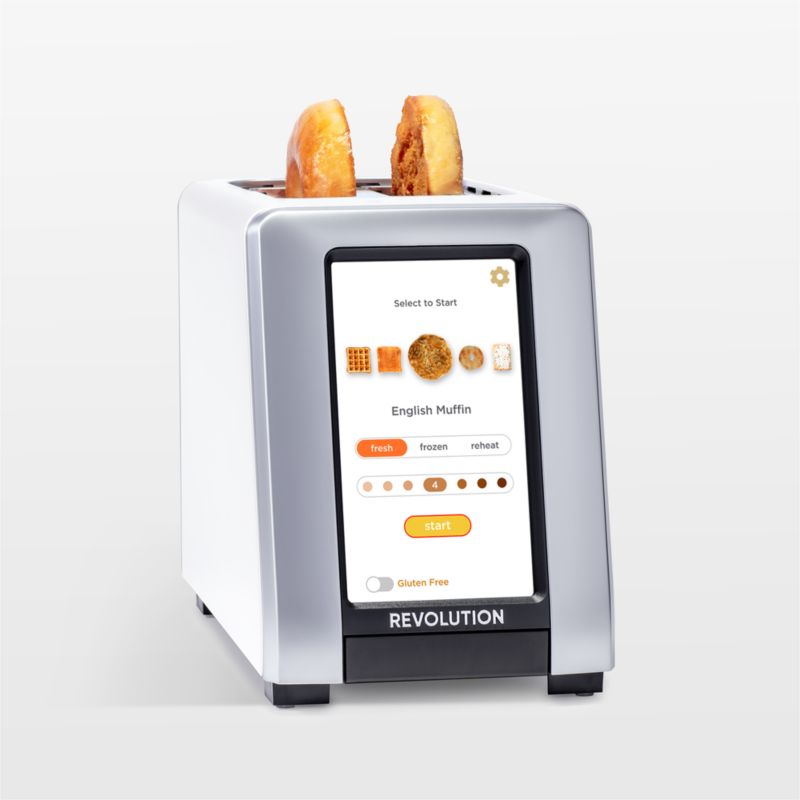 Revolution InstaGLO® R270 White 2-Slice Smart Toaster