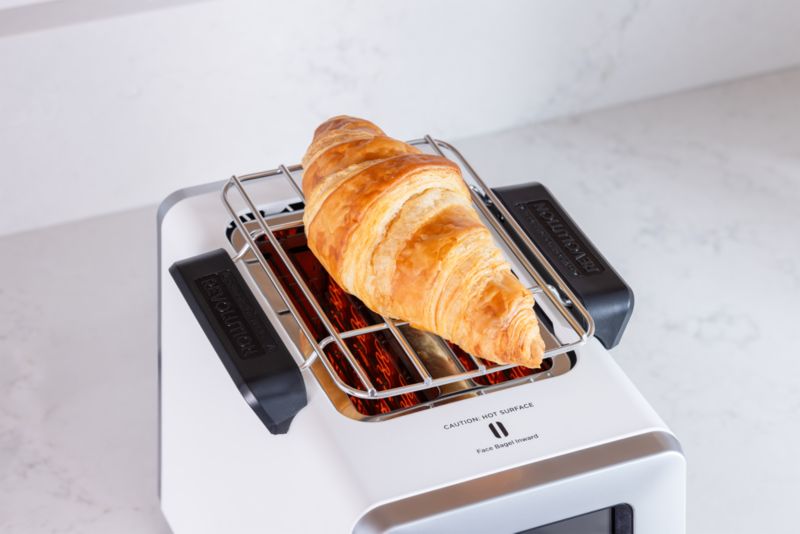 Revolution InstaGLO R270 White 2-Slice Smart Toaster | Crate & Barrel