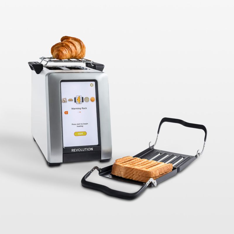 Revolution InstaGLO® R270 White 2-Slice Smart Toaster with Bonus Toastie Press