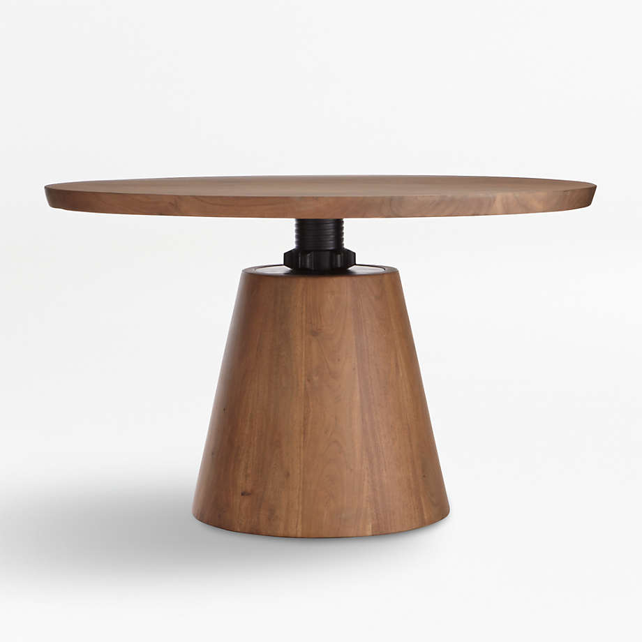 Revolve 48" Round Adjustable Height Dining Table + Reviews Crate and