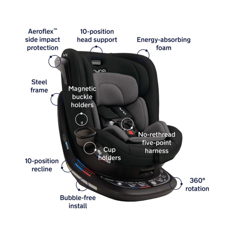 Nuna REVV ™ Caviar Black Convertible Rotating Baby Car Seat - image 9 of 10