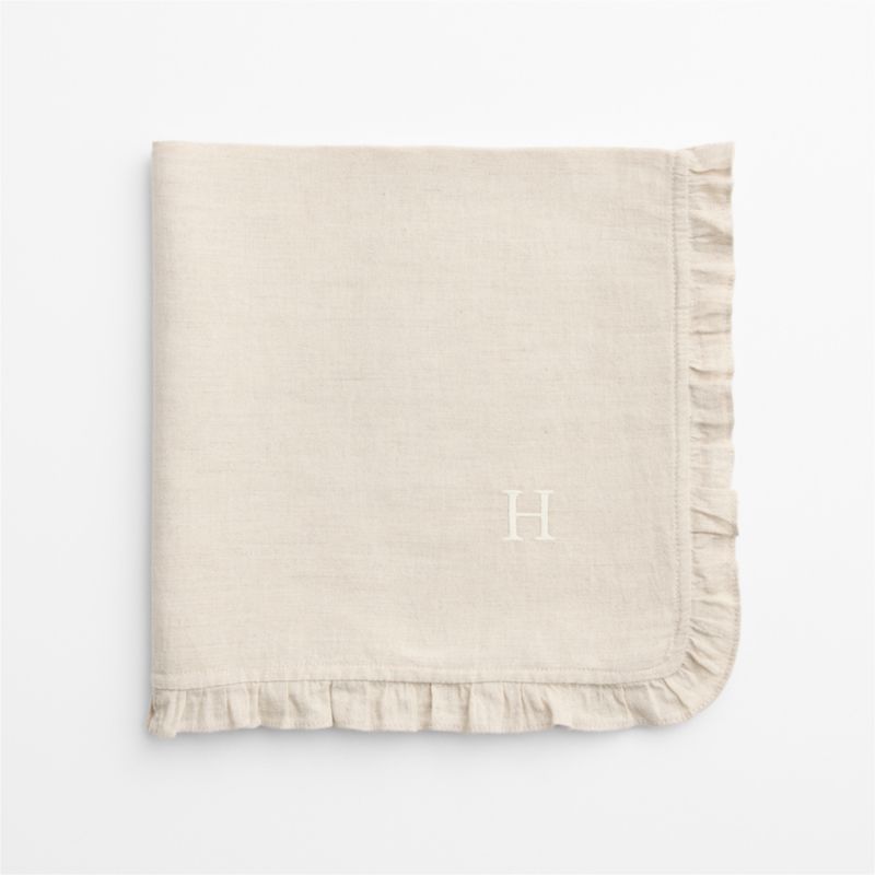 Ruffle Natural Cotton Linen Blend, Set of 4 - image 2 of 4