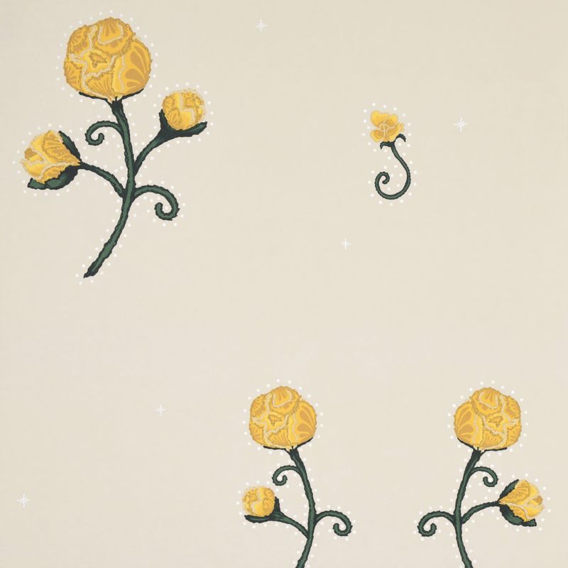 Backdrop Rhinestone Cowboy Bright Yellow Wallpaper - image 2 of 5