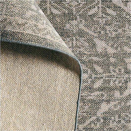 Rhodes Performance Traditional Green Handknotted Rug Swatch 12"x18"