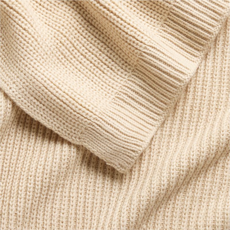 Stone Tan Rib Knit Baby Stroller Blanket - image 7 of 9