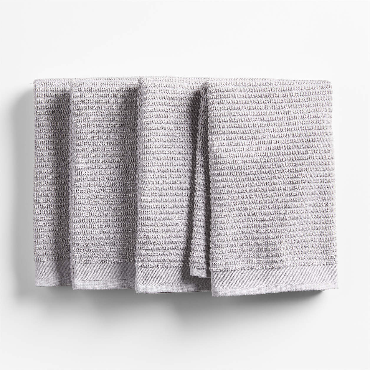 Ribbed Cotton Dish Towels, Set of 4