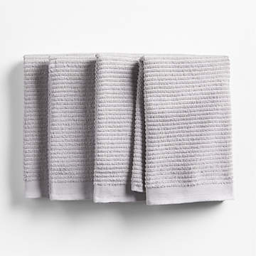 6pk Cotton Dishcloths Gray - Room Essentials™