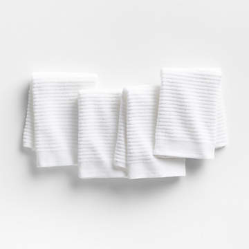Food Network Dish Towels Dishcloths Cloths Bar Mop ~ Pink & White ~ Lot of  Five
