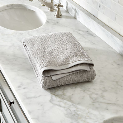 View Ribbed Grey Bath Towel details