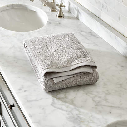Ribbed Grey Bath Towel Reviews, Crate And Barrel Mirrors Bathroom