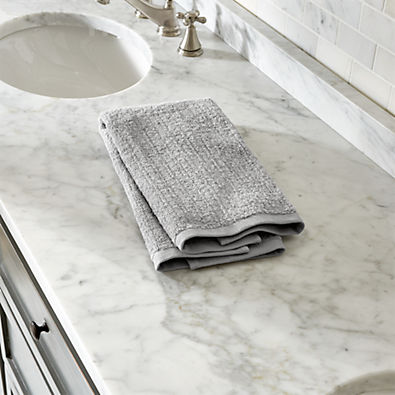 View Ribbed Grey Hand Towel details