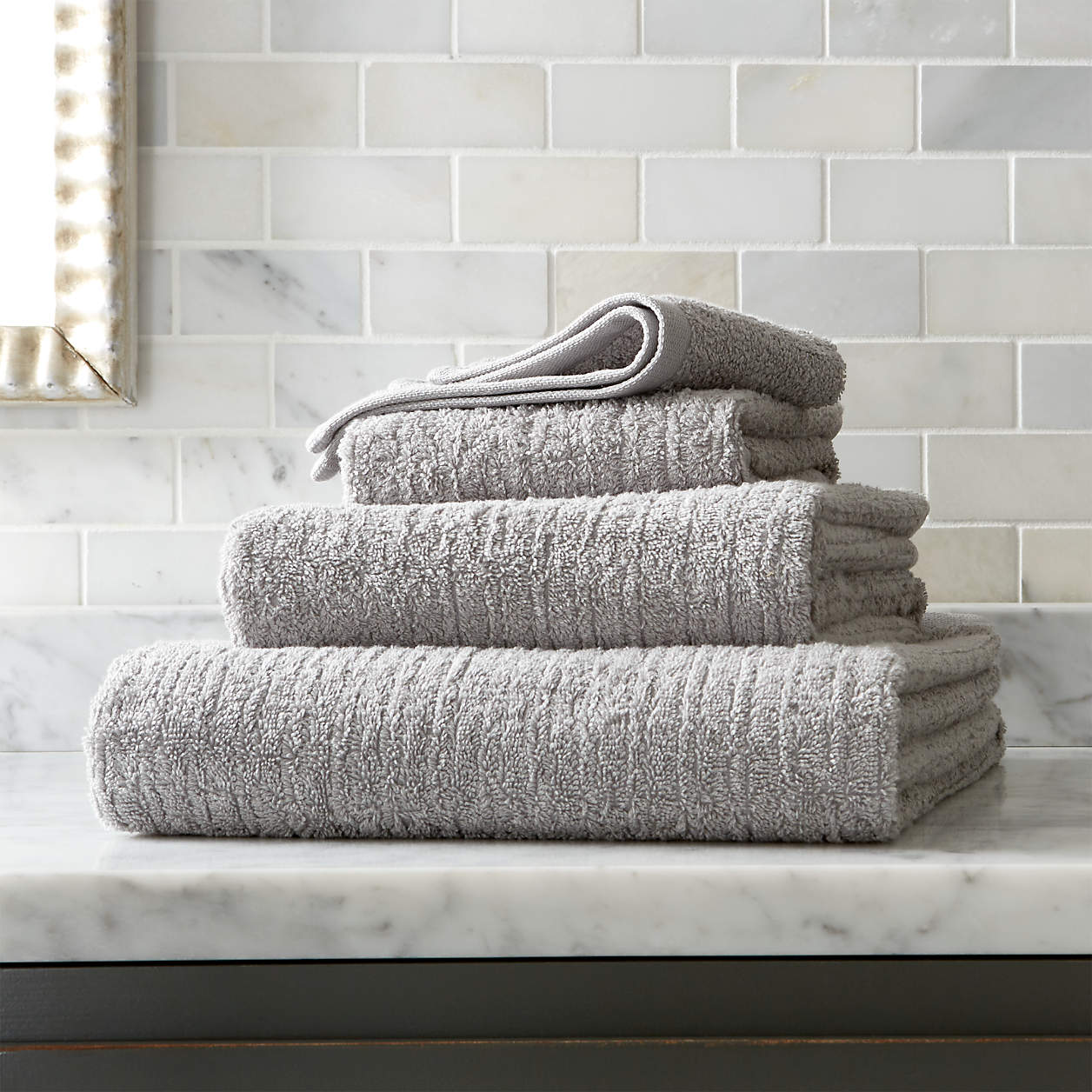 gray bath sheets