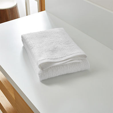 View Ribbed White Bath Towel details