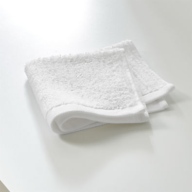 View Ribbed White Washcloth details