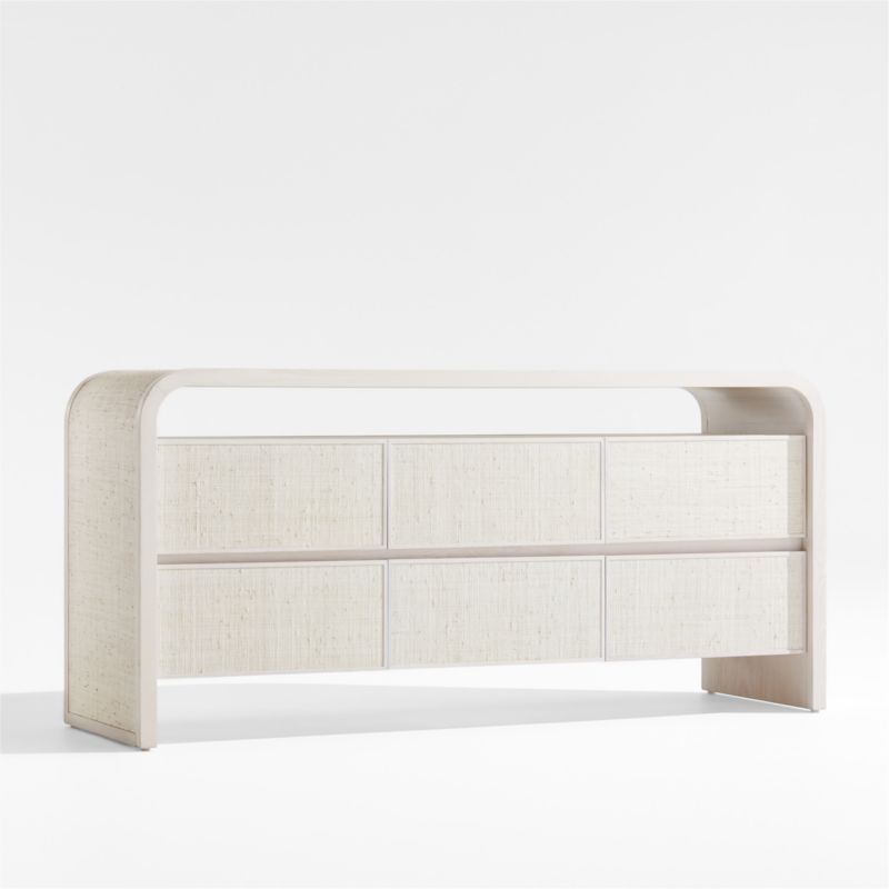 Rica Grasscloth 6-Drawer Dresser by Leanne Ford - image 6 of 8