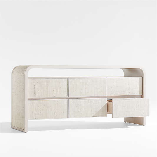 Rica Grasscloth 6-Drawer Dresser by Leanne Ford