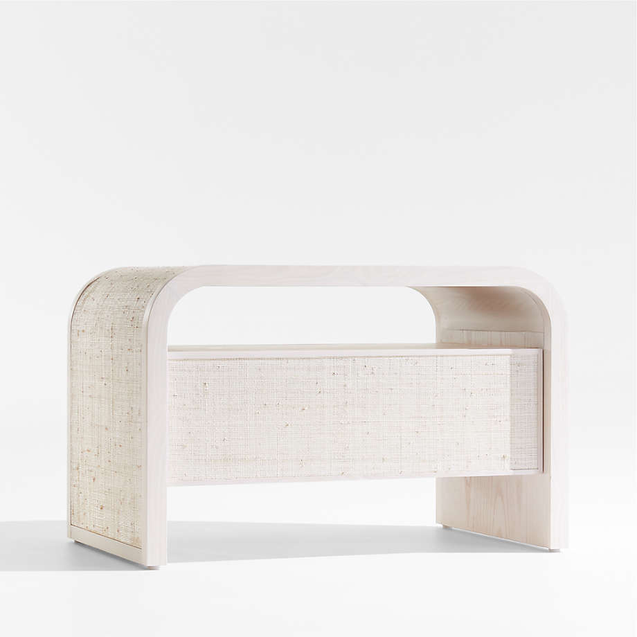 Grasscloth nightstand store cb2