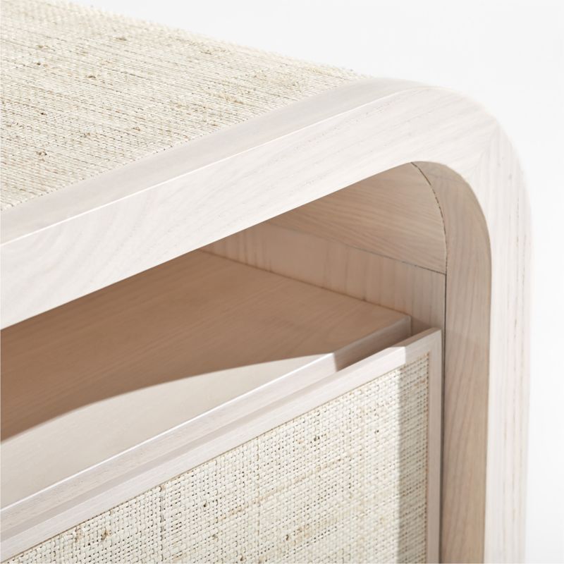 Rica Whitewash Grasscloth Nightstand by Leanne Ford - image 5 of 9