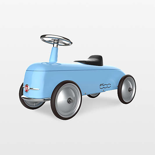 Baghera Light Blue Roadster Fiat 500 Toddler Ride-on Pedal Car