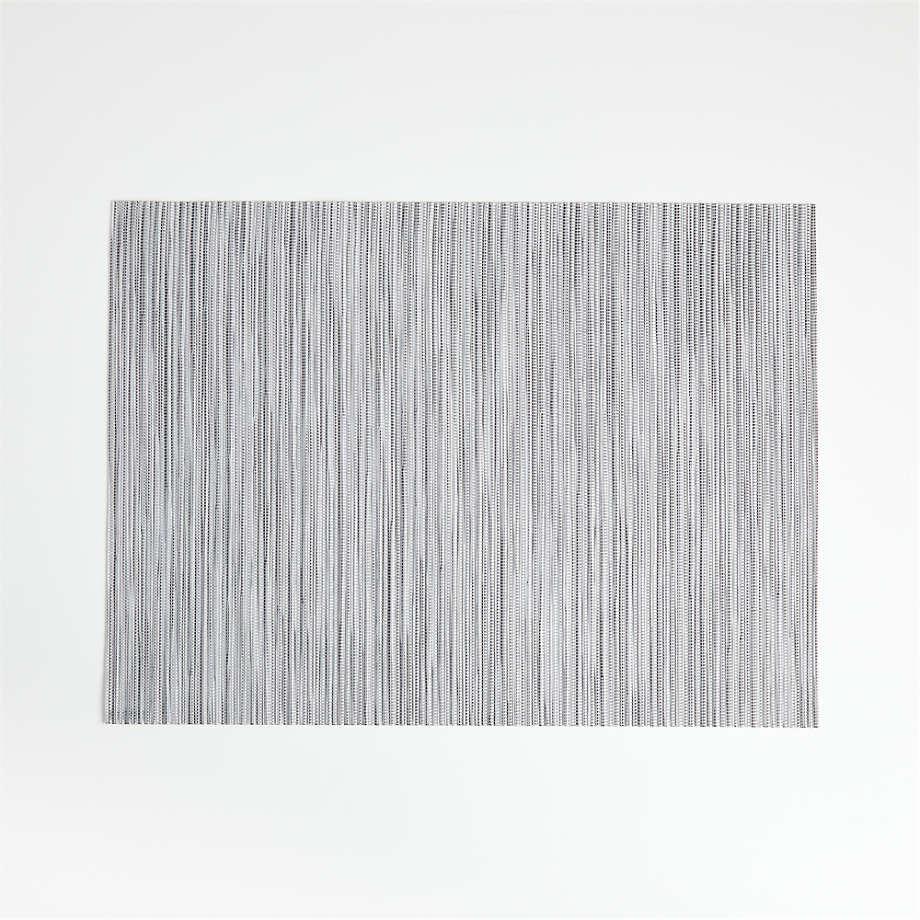 Chilewich Rectangular Ridge Silver Vinyl Placemat + Reviews Crate
