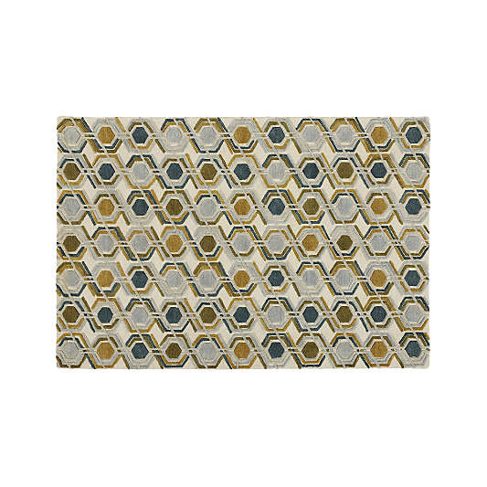 Riesco Mid-Century Modern Area Rug 6'x9'