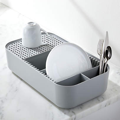 crate and barrel dish drying rack