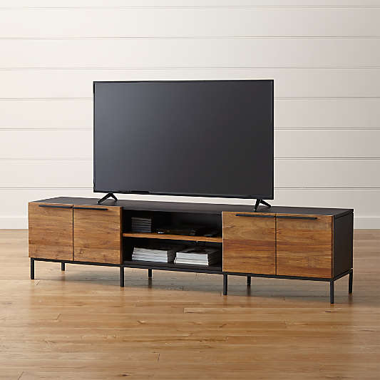 Rigby Natural 80.5" Large Media Console with Base