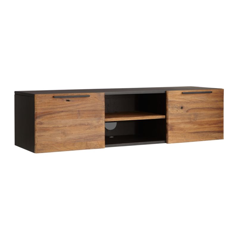 Rigby Natural 55" Small Floating Storage Media Console - image 6 of 12