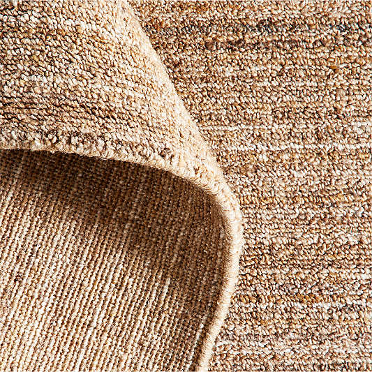 Rimini Wool Handwoven Camel Brown Rug Swatch 12"x18"
