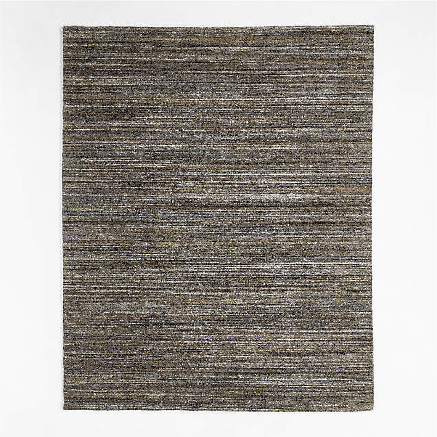 Rimini Wool Loop Dark Grey Area Rug 9'x12' + Reviews Crate & Barrel