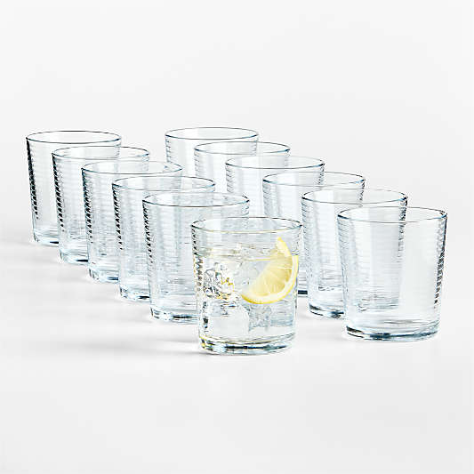 Rings 12-Oz. Double Old-Fashioned Glasses, Set of 12