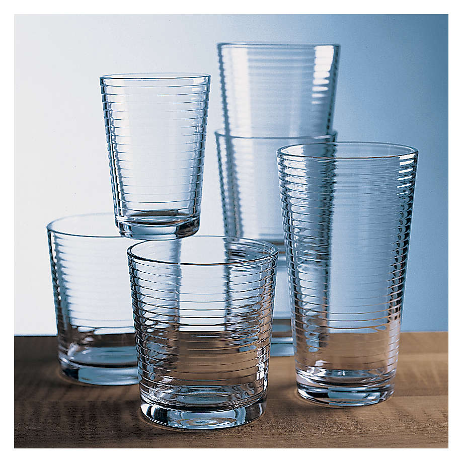 Rings Double Old-Fashioned Glasses, Set of 12