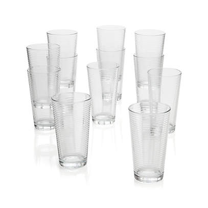 Rings Double Old-Fashioned Glasses, Set of 12