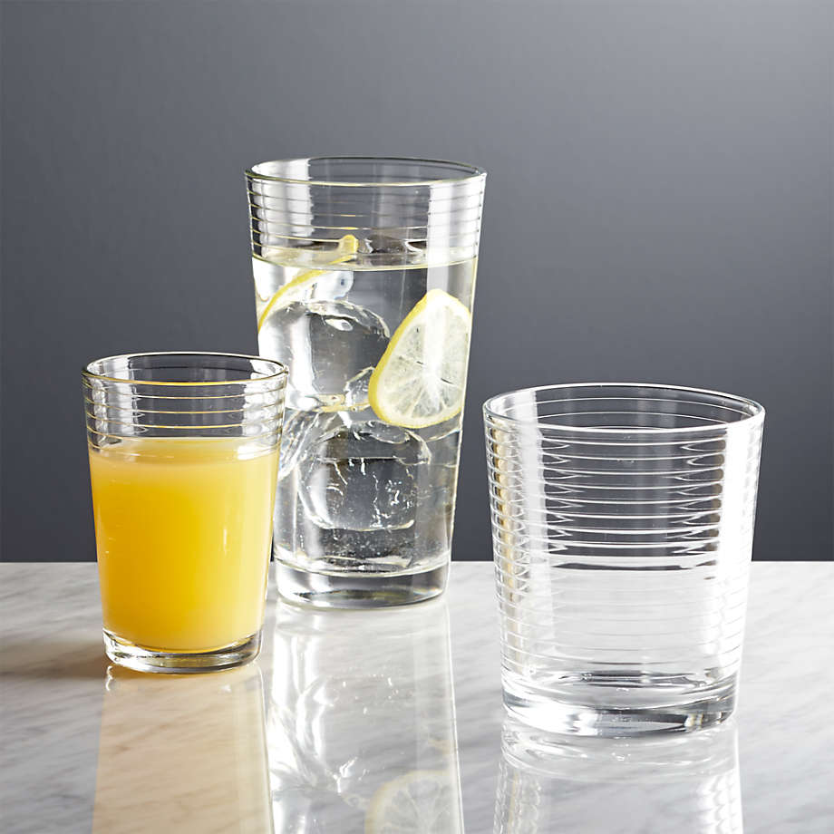 Romantic 16 oz. Cooler Drinking Glasses (Set of 4)