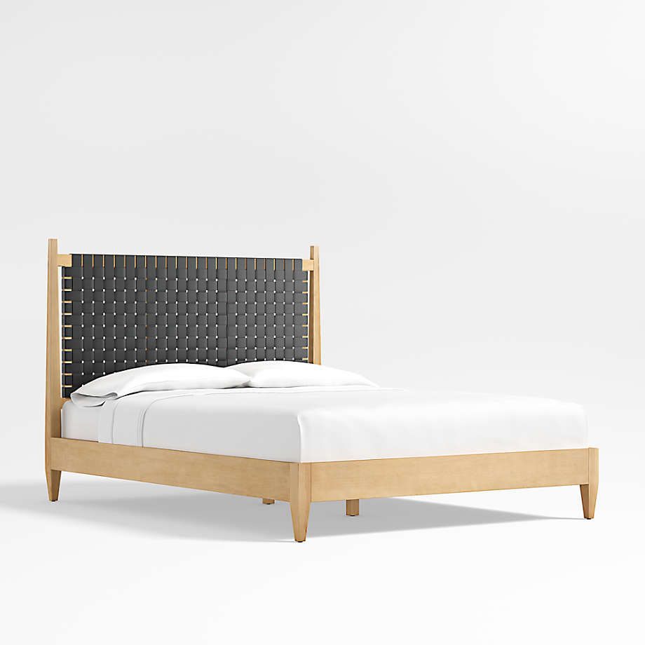 Crate and online barrel leather bed