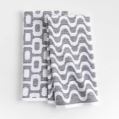 Rio Textured Terry Organic Cotton Dish Towels, Set of 2