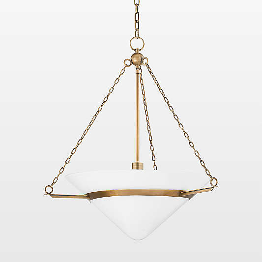 Ripon Small Brass Pendant Light