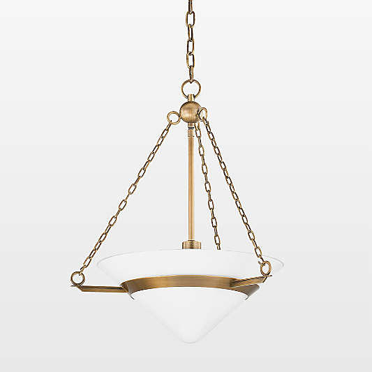 Ripon Small Brass Pendant Light