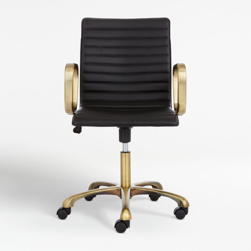 Black gold desk chair hot sale