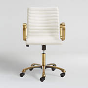 caterina natural upholstered office chair